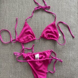 Good American ALWAYS FITS TINY TIES BIKINI